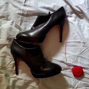 Never worn black Vince Camuto leather booties